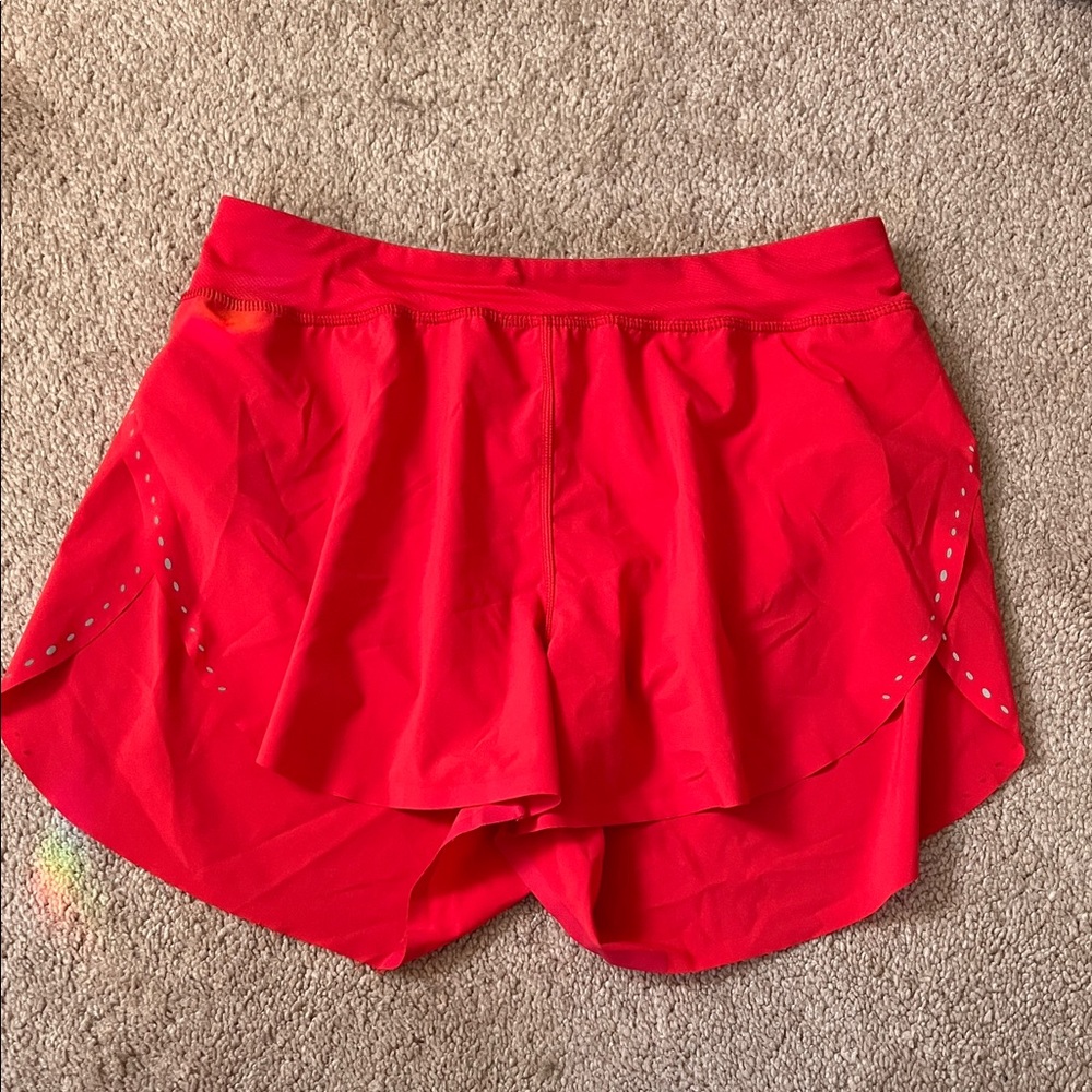 Lululemon fast and free Women's Red Athletic Shorts
